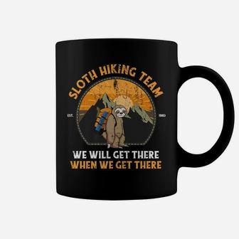 Sloth Hiking Tshirt, Sloth Hiking Team T-Shirt Coffee Mug | Crazezy