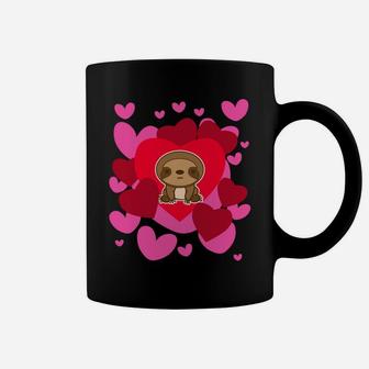 Sloth Love Valentines Day Cute Romantic Hearts Coffee Mug - Thegiftio UK