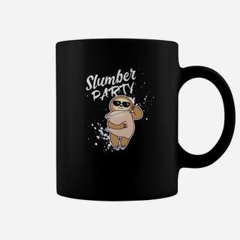 Slumber Party Sloth Sleeping Funny Kids Girls Women Coffee Mug - Thegiftio UK