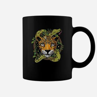 Snake Psychedelic Forest Jungle Animals Coffee Mug | Crazezy