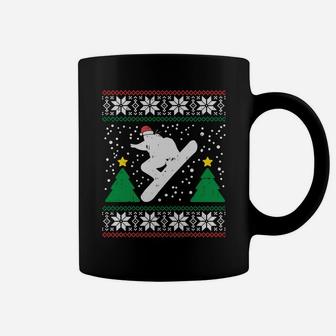 Snowboard Ugly Christmas Sweater Winter Sport Xmas Men Gift Sweatshirt Coffee Mug | Crazezy UK