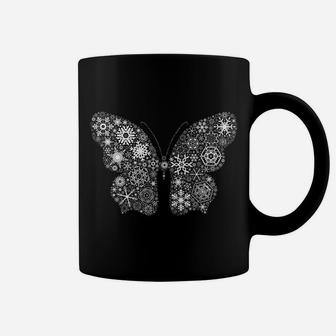 Snowflake Merry Christmas Gifts - Butterfly Coffee Mug | Crazezy