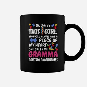 So There's This Girl Calls Me Gramma Autism Awareness Quote Coffee Mug - Monsterry DE