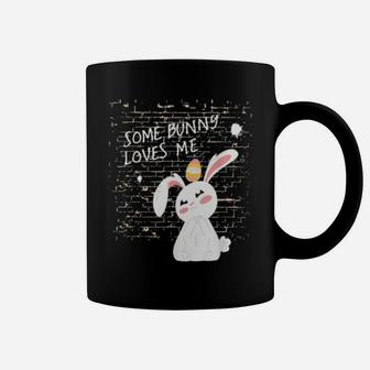 Some Bunny Loves Me Valentines Day Easter Winter Rabbit Coffee Mug - Monsterry