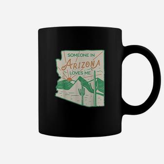 Someone In Arizona Loves Me Vintage Retro State Badge Gift Coffee Mug | Crazezy AU