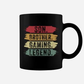 Son Brother Gaming Legend Best Christmas Retro 70’S Gaming Coffee Mug | Crazezy