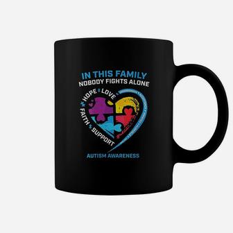 Son Daughter Mom Dad Family I Wear Blue Awareness Coffee Mug | Crazezy UK