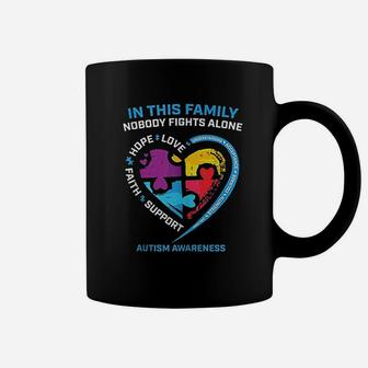 Son Daughter Mom Dad Family I Wear Blue Awareness Coffee Mug | Crazezy CA