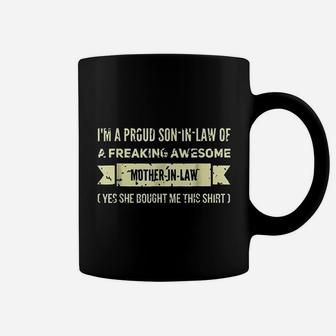 Son In Law Of A Freaking Awesome Mother In Law Coffee Mug | Crazezy AU
