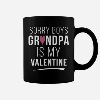 Sorry Boys Grandpa Is My Valentine Coffee Mug - Thegiftio UK