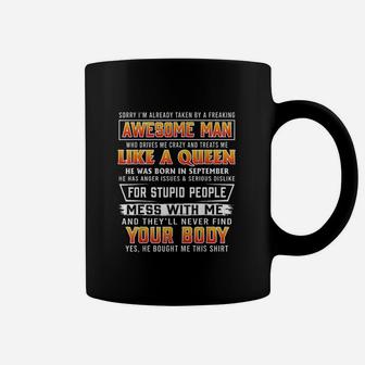 Sorry I Am Already Taken By A September Awesome Coffee Mug | Crazezy AU