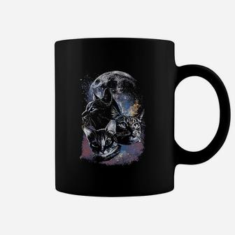 Space Cats Moon Coffee Mug | Crazezy