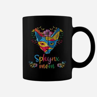 Sphynx Mom Flower Hairless Cat Lovers Zip Hoodie Coffee Mug | Crazezy