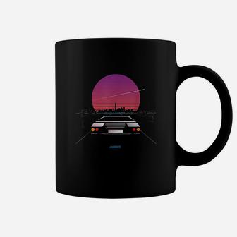 Sports Car Retrowave Synthwave Aesthetic Coffee Mug - Thegiftio
