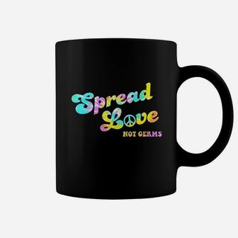 Spread Love Not Germs Funny Healthcare Medical Hippie Coffee Mug | Crazezy CA