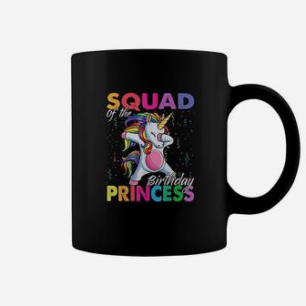 Squad Of The Birthday Princess Girl Dabbing Unicorn Theme Coffee Mug | Crazezy CA
