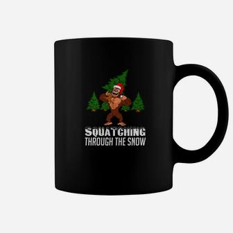 Squatching Through The Snow Sasquatch Funny Bigfoo Coffee Mug - Thegiftio UK