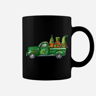 St Pat Gnomes In Truck St Patrick's Day Irish Luck Gnome Raglan Baseball Tee Coffee Mug | Crazezy