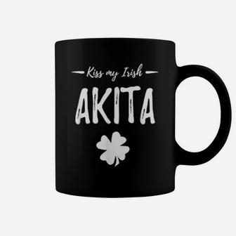 St Patricks Day Akita Dog Mom Irish Coffee Mug - Monsterry AU