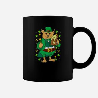 St Patricks Day Bear Leprechaun Beer Novelty Gift Coffee Mug - Thegiftio UK