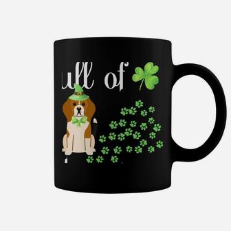 St Patricks Day Dog Lover Shirt Beagle Green Shamrock Paw Coffee Mug | Crazezy DE