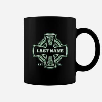 St Patricks Day Irish Pride Name Cross Coffee Mug | Crazezy