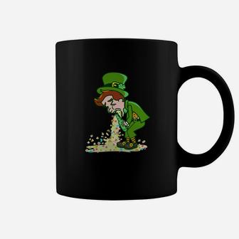 St Patricks Day Leprechaun Puking Lucky Charms Coffee Mug - Thegiftio UK