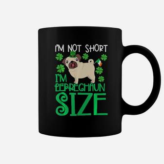 St Patricks Day Shirt For Women Leprechaun Size Pug Irish Coffee Mug - Monsterry UK