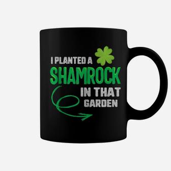St Patricks Pregnancy Announcement I Planted Shamrock Father Coffee Mug - Monsterry DE
