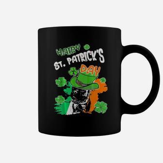 St Pattys Day Irish Flag Patricks Day Boxer Dog Coffee Mug - Monsterry