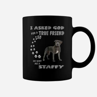 Staffy Dog Mom, Stafford Dad, Staffordshire Bull Terrier Zip Hoodie Coffee Mug | Crazezy UK