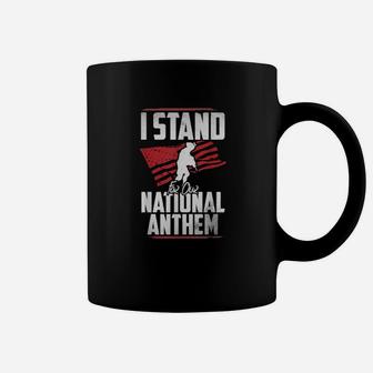 Stand For The National Anthem Army Soldier Patriotic Support Coffee Mug - Monsterry DE