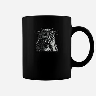 Statue Of Liberty Crying Coffee Mug | Crazezy CA