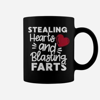 Stealing Hearts And Blasting Farts Valentine Coffee Mug - Monsterry CA