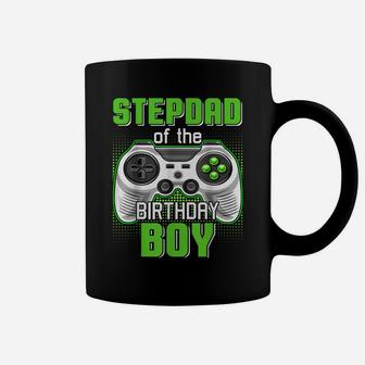 Stepdad Of The Birthday Boy Video Game B-Day Top Gamer Party Coffee Mug | Crazezy DE
