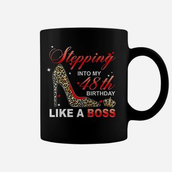 Stepping Into My 48Th Birthday Like A Boss Coffee Mug | Crazezy UK