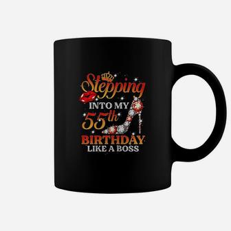 Stepping Into My 55Th Birthday Coffee Mug | Crazezy CA
