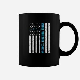 Sterile Processing Technician Us Flag Funny Tech Coffee Mug | Crazezy UK
