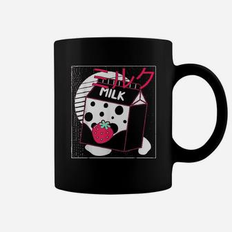 Strawberry Milk Pink Japanese Coffee Mug | Crazezy