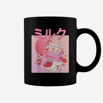 Strawberry Milk Shake Carton Funny Retro 90S Japanese Kawaii Coffee Mug | Crazezy DE