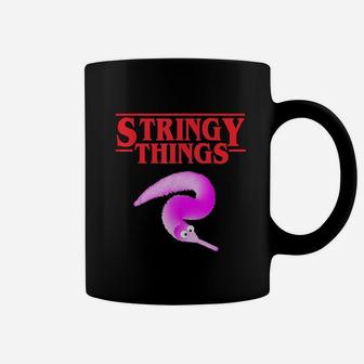 Stringy Things Fuzzy Magic Worm On A String Dank Meme Gift Coffee Mug | Crazezy DE