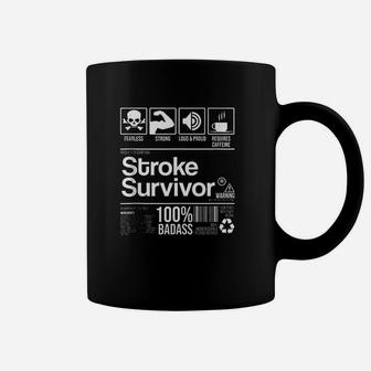 Stroke Survivor Contents Nutrition Facts Coffee Mug | Crazezy