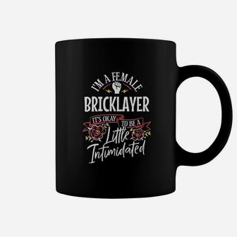 Strong Woman Bricklayer Funny Birthday Gift Idea Coffee Mug | Crazezy UK