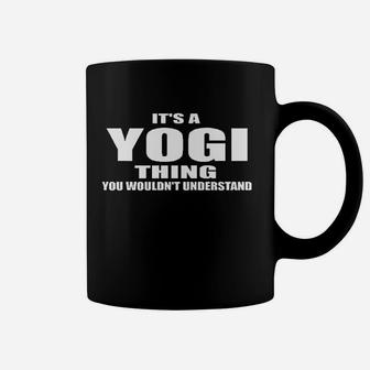 Stuff With Attitude Yogi Thing Navy Blue Coffee Mug | Crazezy UK