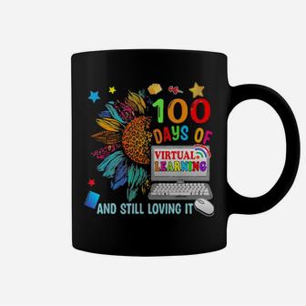 Sunflower 100 Days Of Virtual Learning And Still Loving It Coffee Mug - Monsterry UK