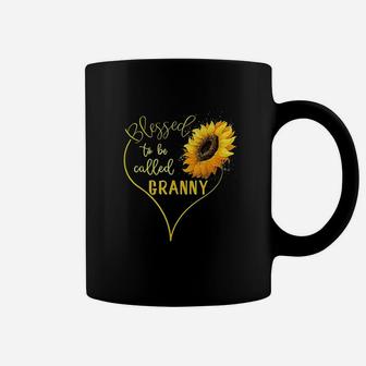 Sunflower Heart Blessed To Be Called Granny Coffee Mug | Crazezy UK