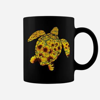 Sunflower Sea Turtle Family Members Beautiful Flower Summer Coffee Mug | Crazezy AU