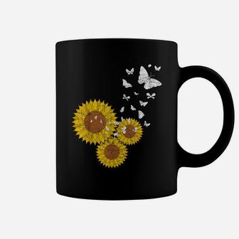 Sunshine Butterflies Yellow Flower Butterfly Sunflower Coffee Mug | Crazezy