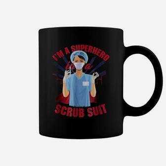 Superhero Scrub Suit Nurse Shirt Coffee Mug | Crazezy