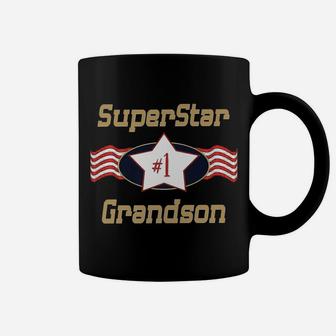 Superstar Number One Grandson - Best Grandson Ever Coffee Mug | Crazezy